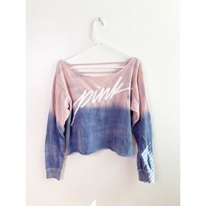 ✨SALE✨ VS PINK Ombré Tye Die Terry Pullover